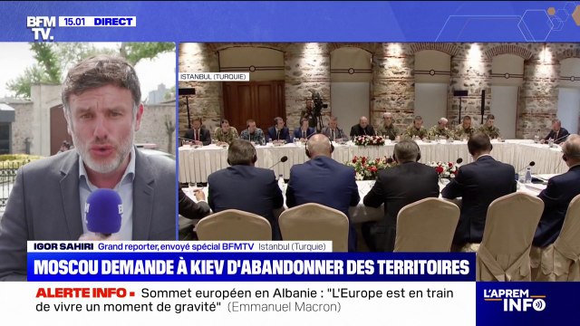 Ukraine: Kiev accuse Moscou de faire des demandes inacceptables dans le cadre des pourparlers à Istanbul