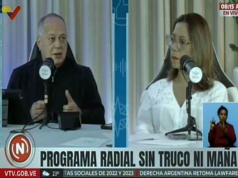 Vpdte. Sec. Diosdado Cabello: MCM paga para sacar notas de supuestas negociaciones que no existen