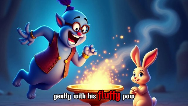 The Kind Rabbit and the Enchanted Genie 🐰✨ Moral Story for Kids Magical Bedtime Tale in English