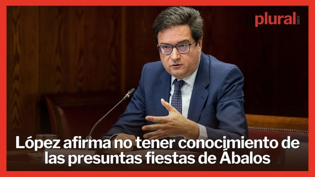Óscar López afirma no tener conocimiento de las presuntas fiestas de Ábalos