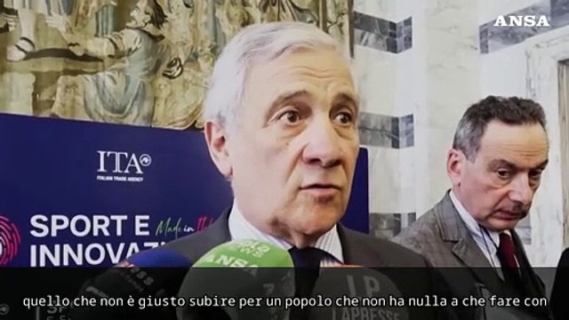 Gaza, Tajani: Ha iniziato Hamas, ma civili palestinesi pagano prezzo che non e' giusto subire