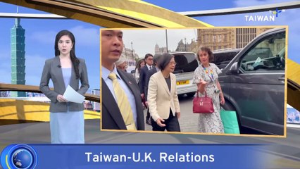 Former President Tsai Pushes for Security Collaboration With U.K.