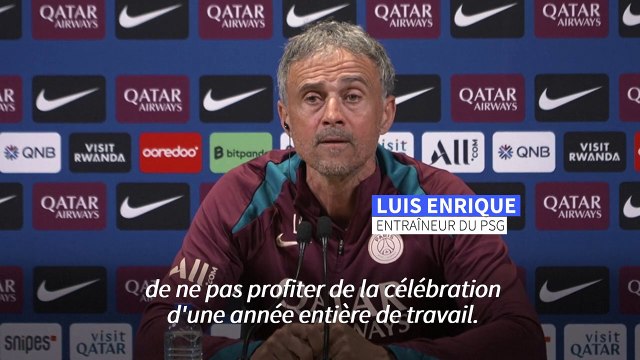PSG: Enrique veut profiter du titre de champion lors des festivités samedi