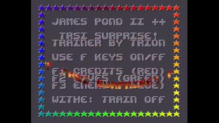 Amiga Trainer Intro James Pond 2 - Robocod by TRSI and Spreadpoint (1991)