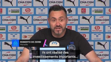 Marseille - De Zerbi lucide : "Le PSG a des années d’avance"