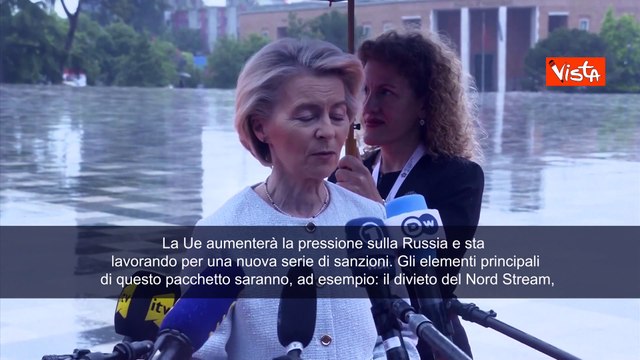 Guerra Ucraina, von der Leyen: Ue aumenterà pressione su Mosca con nuova serie sanzioni