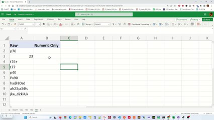 Formula to ignore letters/special characters in cells and only put numbers - Excel Tips and Tricks