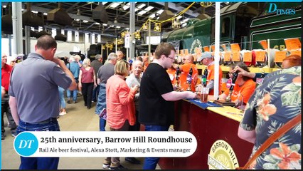 Barrow Hill Roundhouse 25th anniversary Rail Ale beer festival