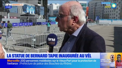 "C'était un meneur d'hommes": Olivier Mazerolle se souvient de Bernard Tapie devant le Vélodrome