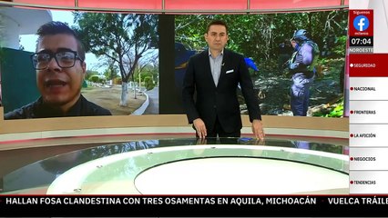 Fiscalía Especializada halla fosa clandestina con tres cuerpos en Aquila, Michoacán