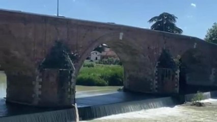 Cesena, il test delle sirene anti alluvione installate per allertare i cittadini quando esonda il fiume Savio: video