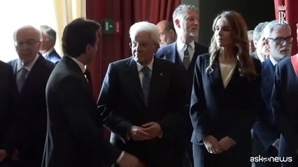 Mattarella in visita alla Reggia di Venaria Reale a Torino