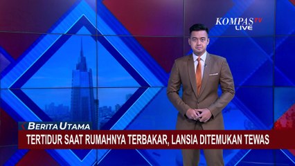 Tertidur Saat Rumah Kebakaran, Lansia yang Tinggal Seorang Diri Ditemukan Tewas