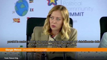 Meloni "Ucraina ci ricorda che libertà è significato nostra identità"
