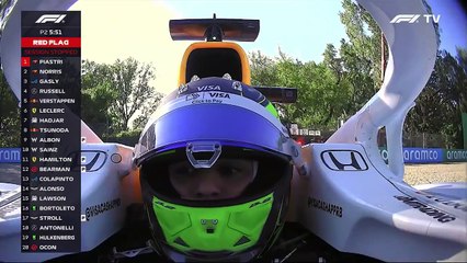 Isack Hadjar perdió el control de su auto y acabó por impactar contra las barreras