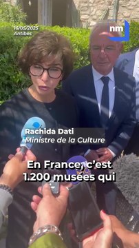 C'est un trésor : la ministre de la Culture Rachida Dati découvre le musée Picasso d'Antibes