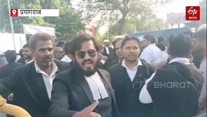 वकील से मारपीट का मामला; प्रयागराज में वकीलों ने लगाया जाम, विरोध-प्रदर्शन, इंस्पेक्टर और दो कॉन्स्टेबल पर FIR, सस्पेंड