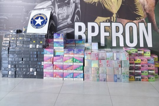 BPFron prende homem com 500 caixas de cigarros eletrônicos próximo a Mariluz