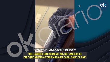 La mujer de Santos Cerdán miente: retuvo a la periodista de OKDIARIO y sustrajo su ordenador