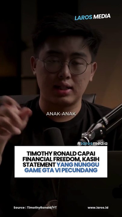 Capai Financial Freedom Di Usia Muda, Timothy Ronald Beri Pesan Menohok