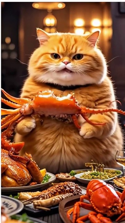 Crab  lover 😋 cat