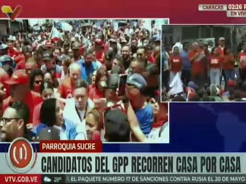 Sec. Gen. PSUV Diosdado Cabello lideró recorrido casa por casa en apoyo a los candidatos del GPP