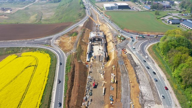 Chantier N4-N25 à Mont-Saint-Guibert