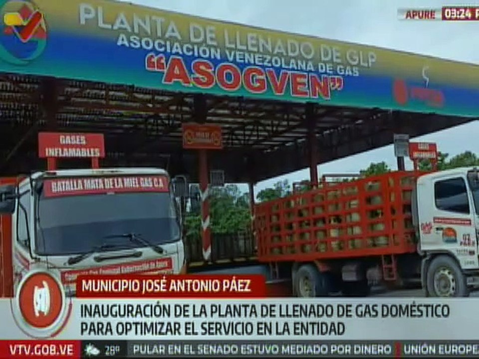 Apure | Inauguran planta de llenado de gas doméstico para el beneficio de 16 mil familias