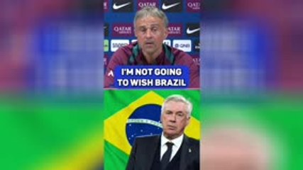 Enrique refuses to wish Ancelotti well in Brazil