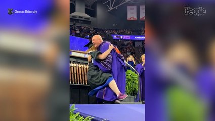 College President Knocked Over by Graduating Daughter Recalls 'Magical' Moment — and How It Inspired a New Nickname (Exclusive)