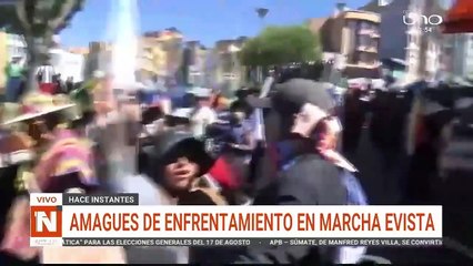 enfrentamiento marcha