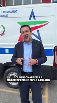 Salvini - Oggi in visita alla sede della Motorizzazione Civile di Milano (16.05.25)