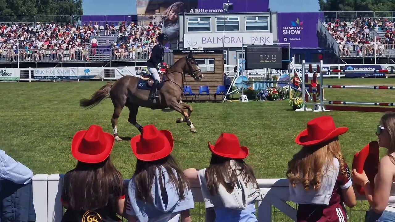 Showjumping RUAS pavilion Belfast News Letter