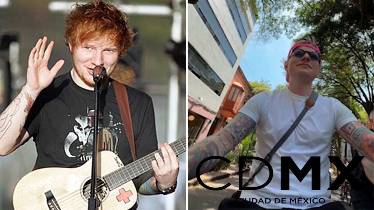 Ed Sheeran comparte en Instagram su paseo en bicicleta por las calles de la CDMX