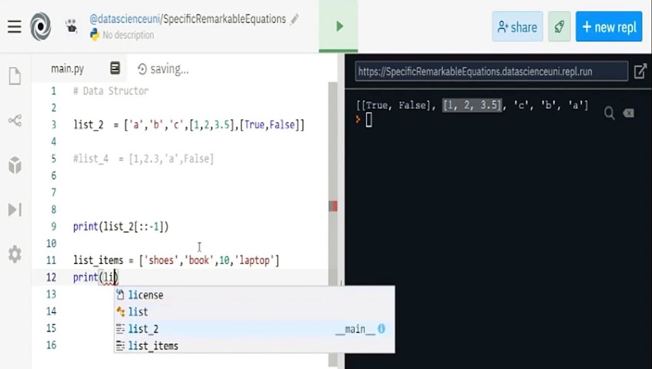 Lecture 37: Python has Data Structor and Lists-II