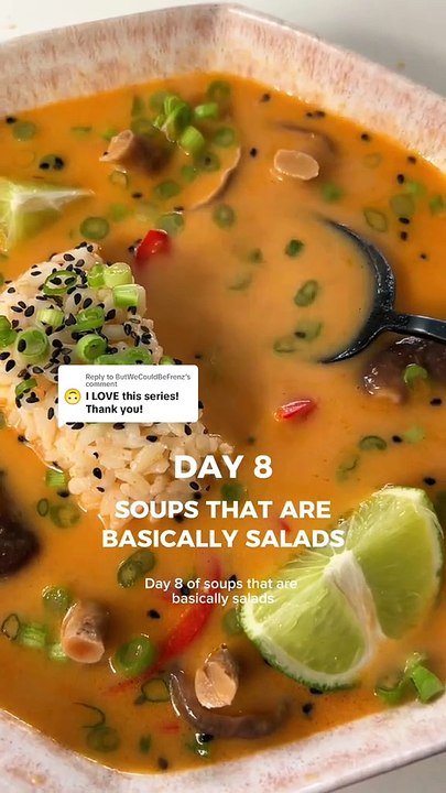 "DAY 8: Thai Red Curry Soup 🍛🌶️ w/ Shiitake & Rice | Easy Comfort Food Recipe #thinkrice"