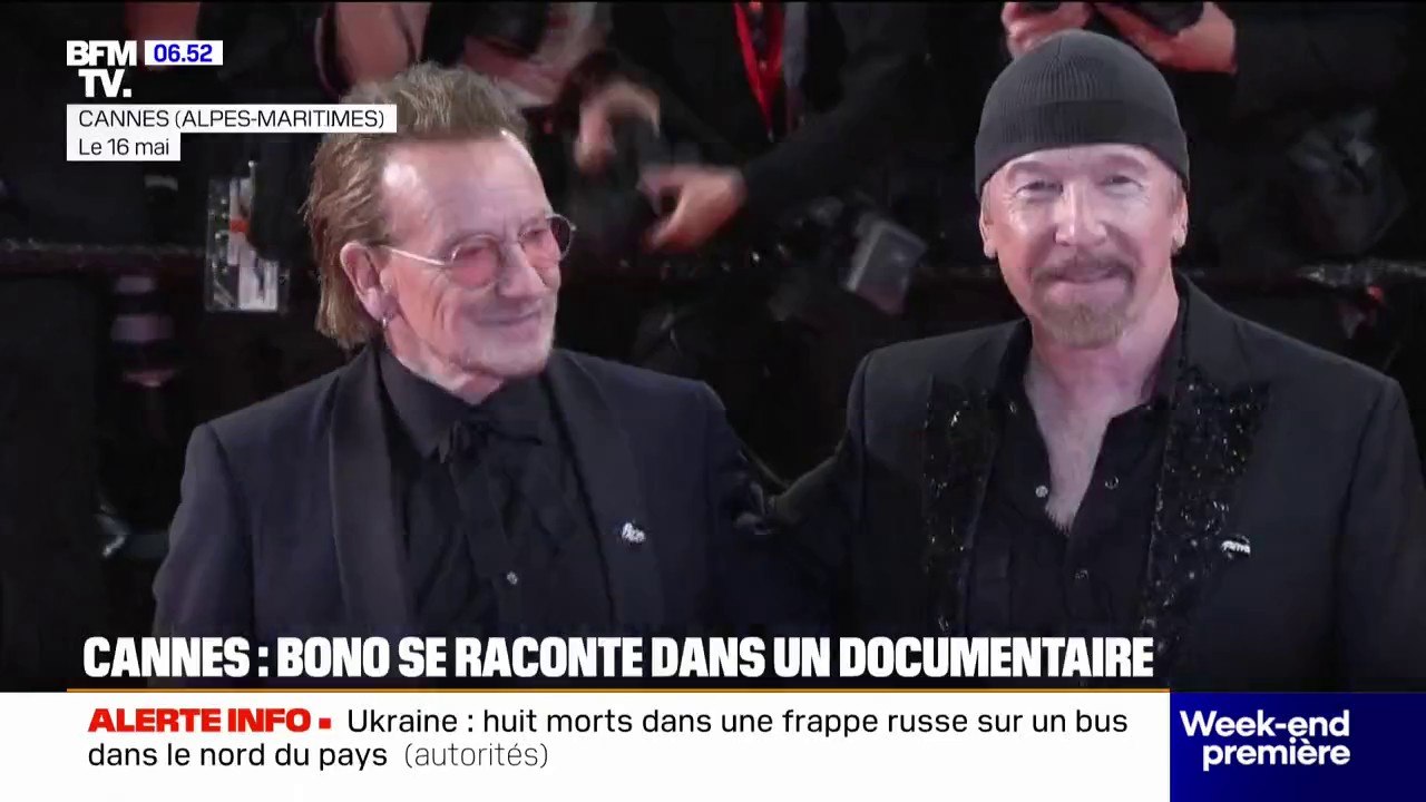 "Bono: Stories of Surrender": Bono se raconte dans un documentaire présenté au festival de Cannes
