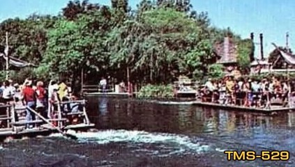 Rafts To Tom Sawyer Island--Disneyland History--TMS-529