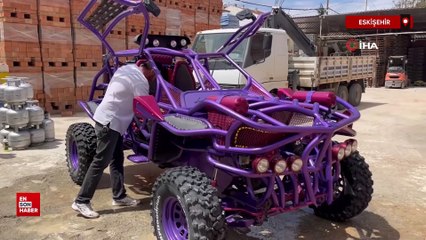 Eskişehir'de filmden etkilenip araba yaptı