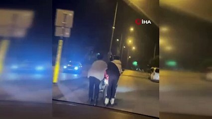 Paten kayarken canından oluyordu!