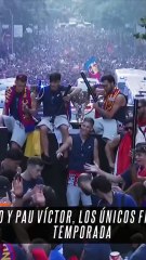 El mejor despeje de Ronald Araujo: resbalón en la rúa de campeones del Barça