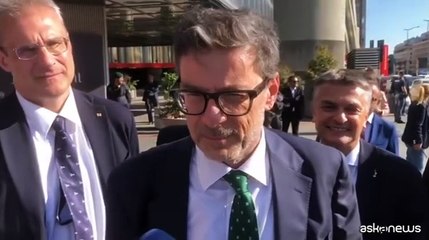 Giorgetti: calo spread non era scontato, è frutto di tanto lavoro