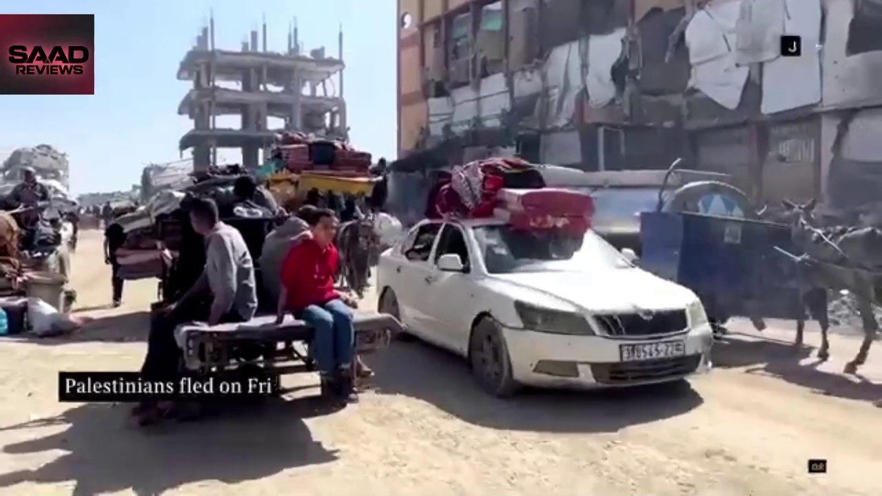 Palestinians Flee Gaza's Jabalia After Israeli Airstrikes