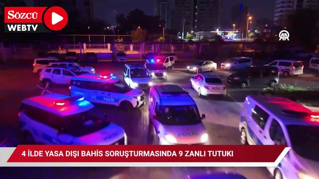 Mersin merkezli 4 ilde yasa dışı bahis soruşturmasında 9 zanlı tutuklandı