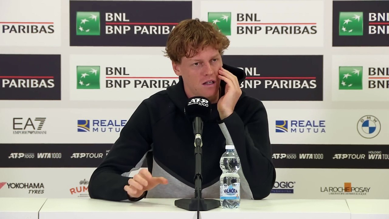Tennis - Rome 2025 - Jannik Sinner : "It's great to play against Carlos Alcaraz before Roland-Garros"