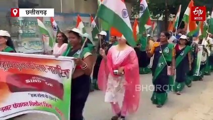 महासमुंद और बेमेतरा में निकाली गई तिरंगा यात्रा, भारतीय सेना के पराक्रम को किया गया याद