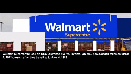 how Walmart Supercentre will look like on 1305 Lawrence Ave W, Toronto, ON M6L 1A5, Canada when time travel gets invented