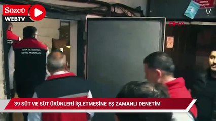 Ankara'da süt ürünleri üretimi ve satışı yapan 39 işletmeye denetim