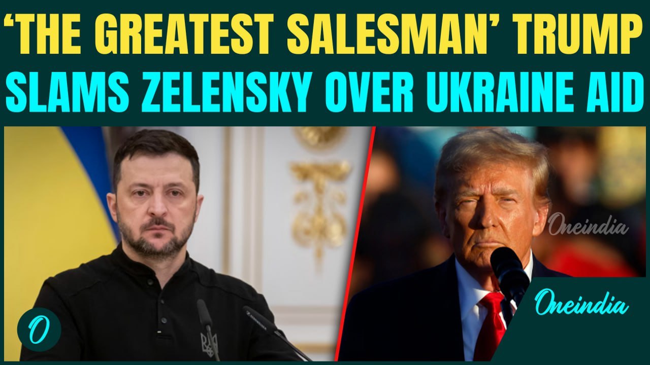 Trump SLAMS Zelensky As 'Salesman', Says Billions In Ukraine Aid Are Being 'Pissed…' | Ukraine- US