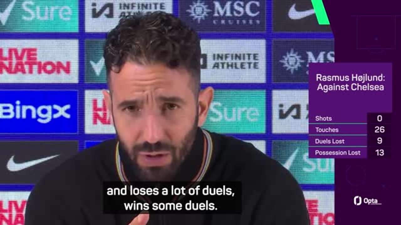 Amorim defends Hojlund after Chelsea defeat